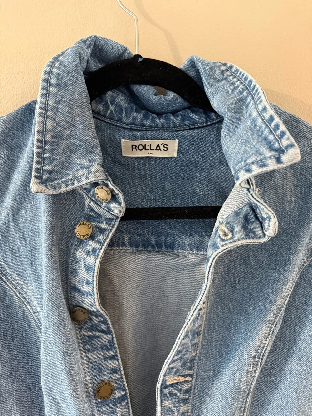 Rolla's Light Wash Denim Short Romper